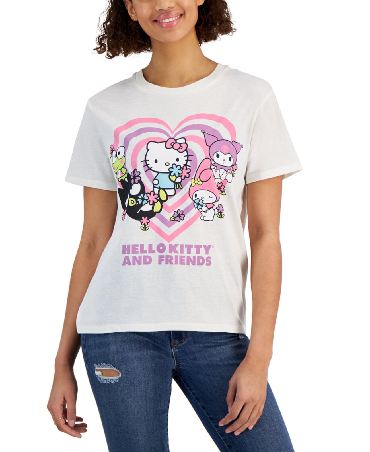 Детская футболка с графическим принтом Hello Kitty & Friends Love Tribe