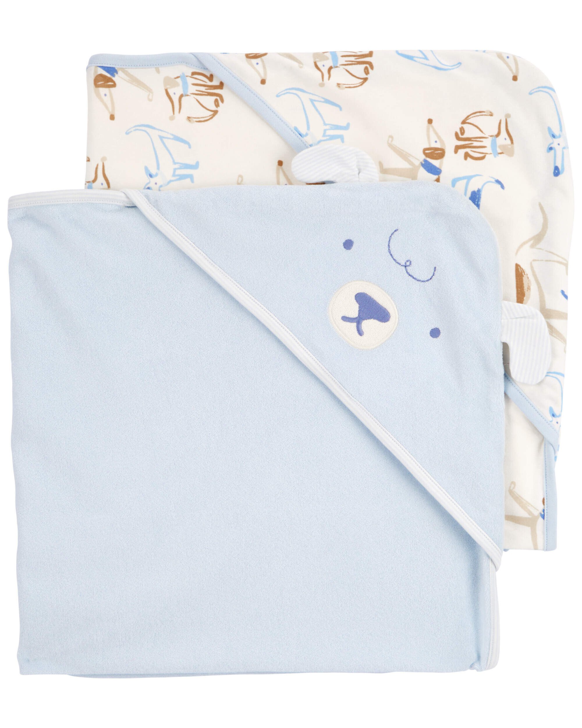 Детские полотенца Carter's Baby 2-Pack Hooded Baby Towels Carter's