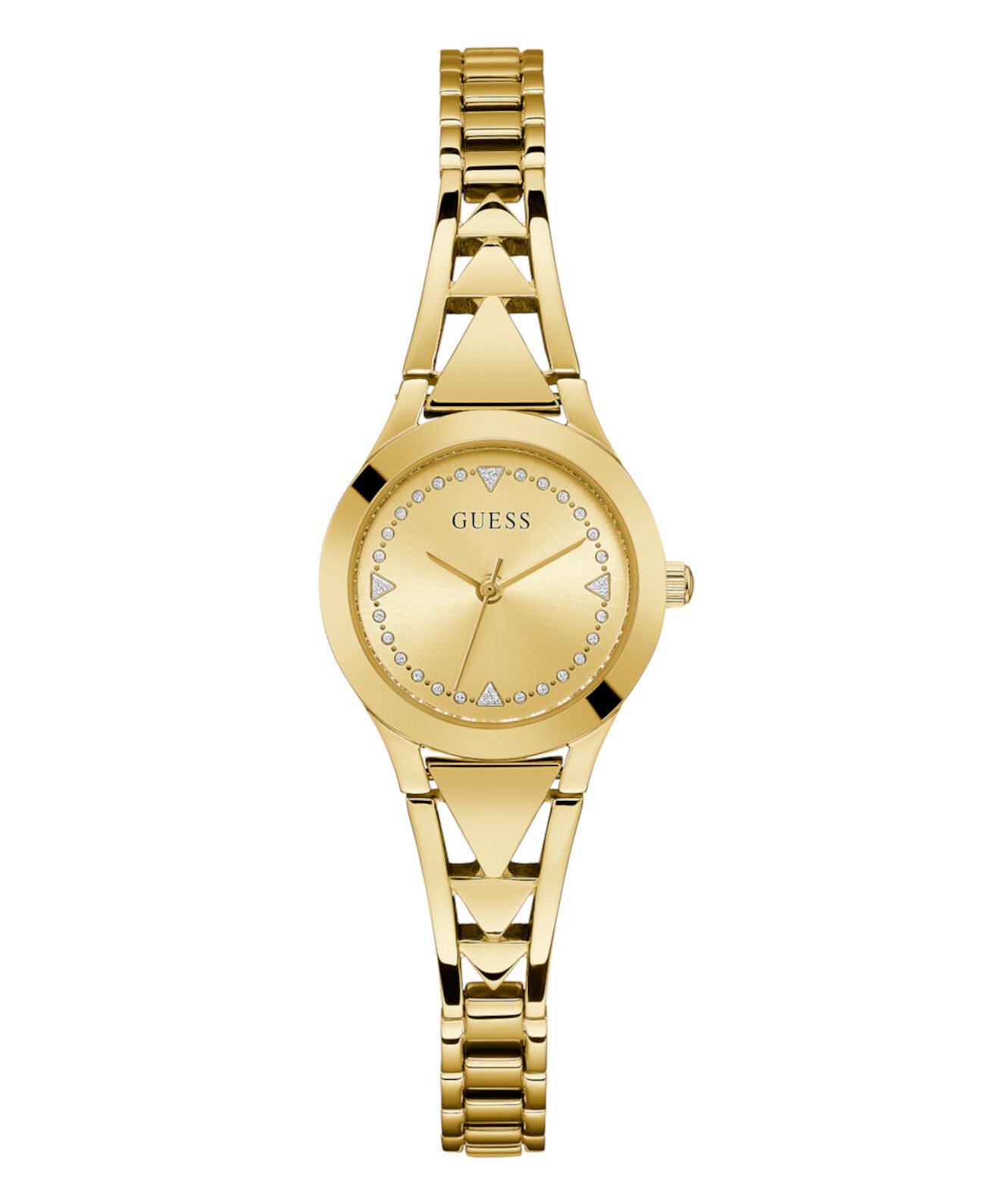 Женские аналоговые золотистые часы из нержавеющей стали, 26 мм GUESS
