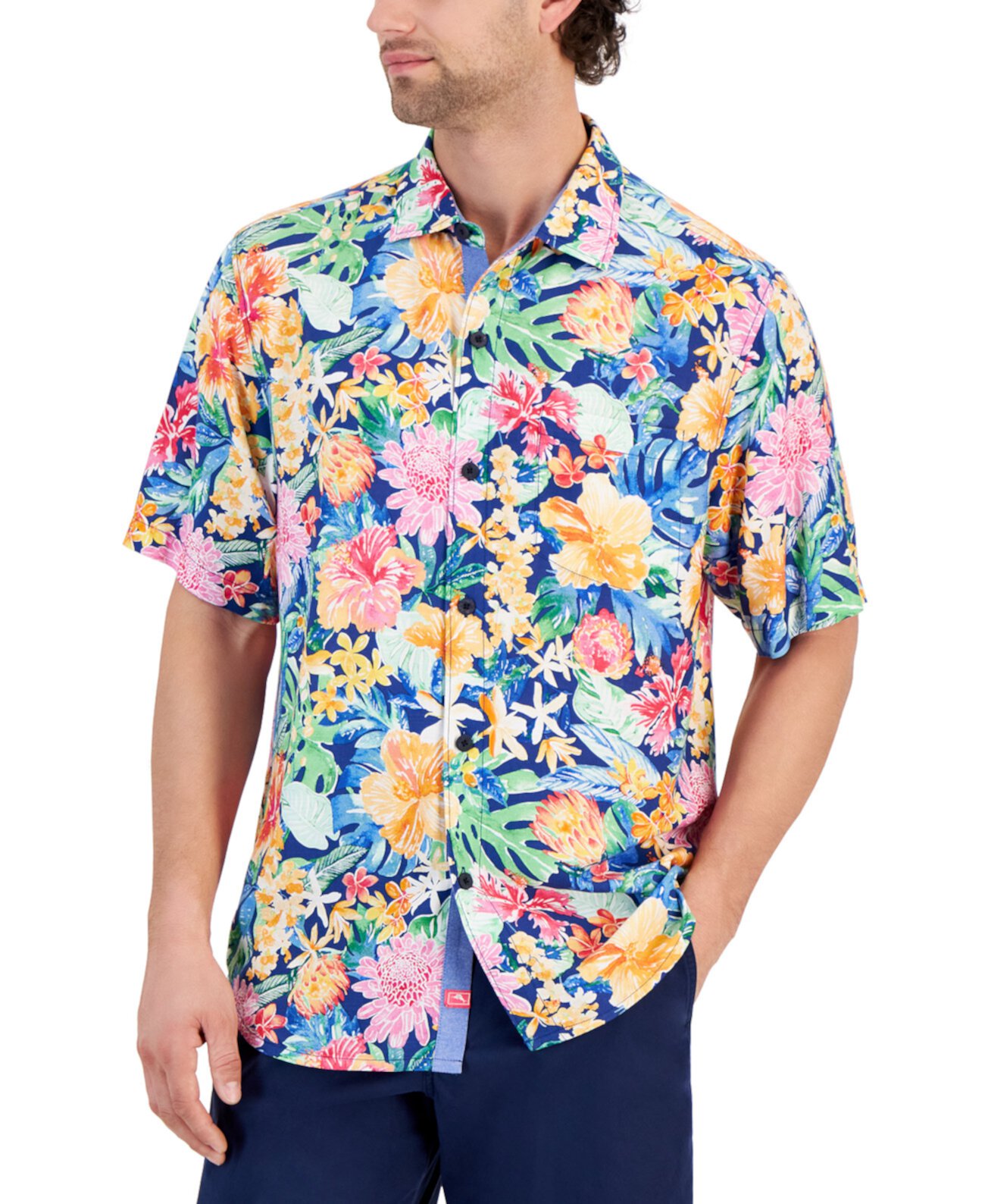 Мужская рубашка на пуговицах с цветочным принтом Veracruz Cay Perfect Paradise Tommy Bahama