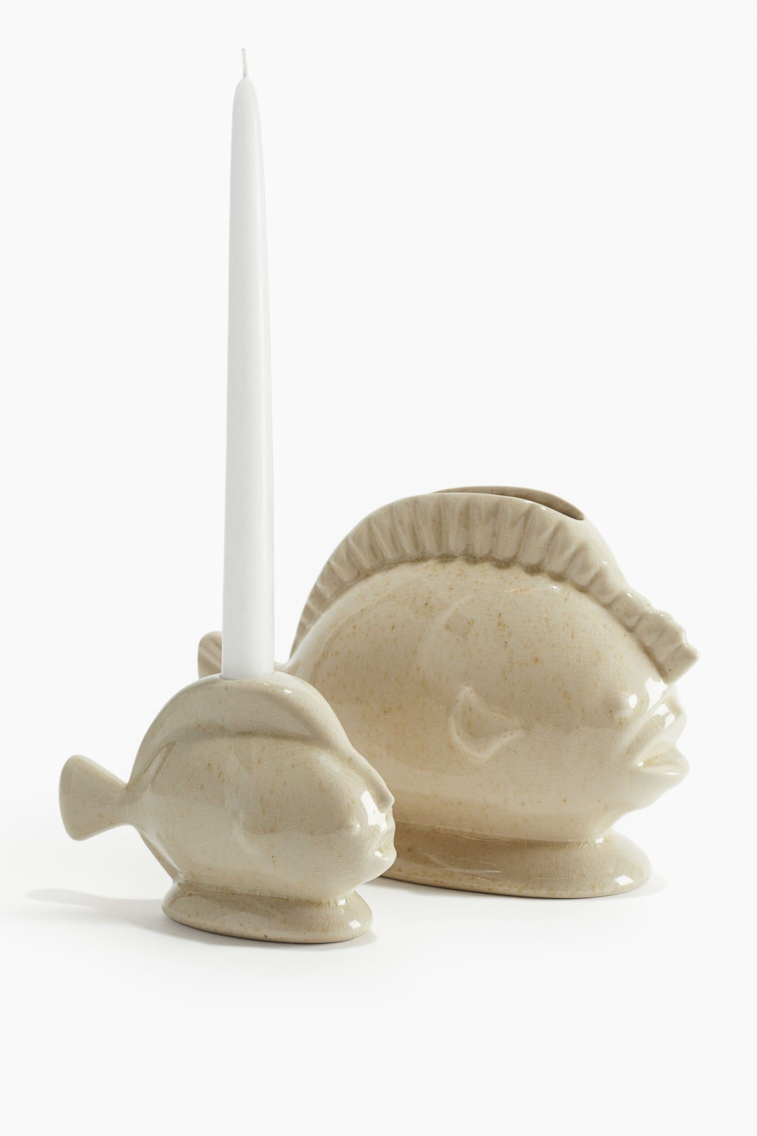 Fish-shaped Stoneware Candlestick H&M