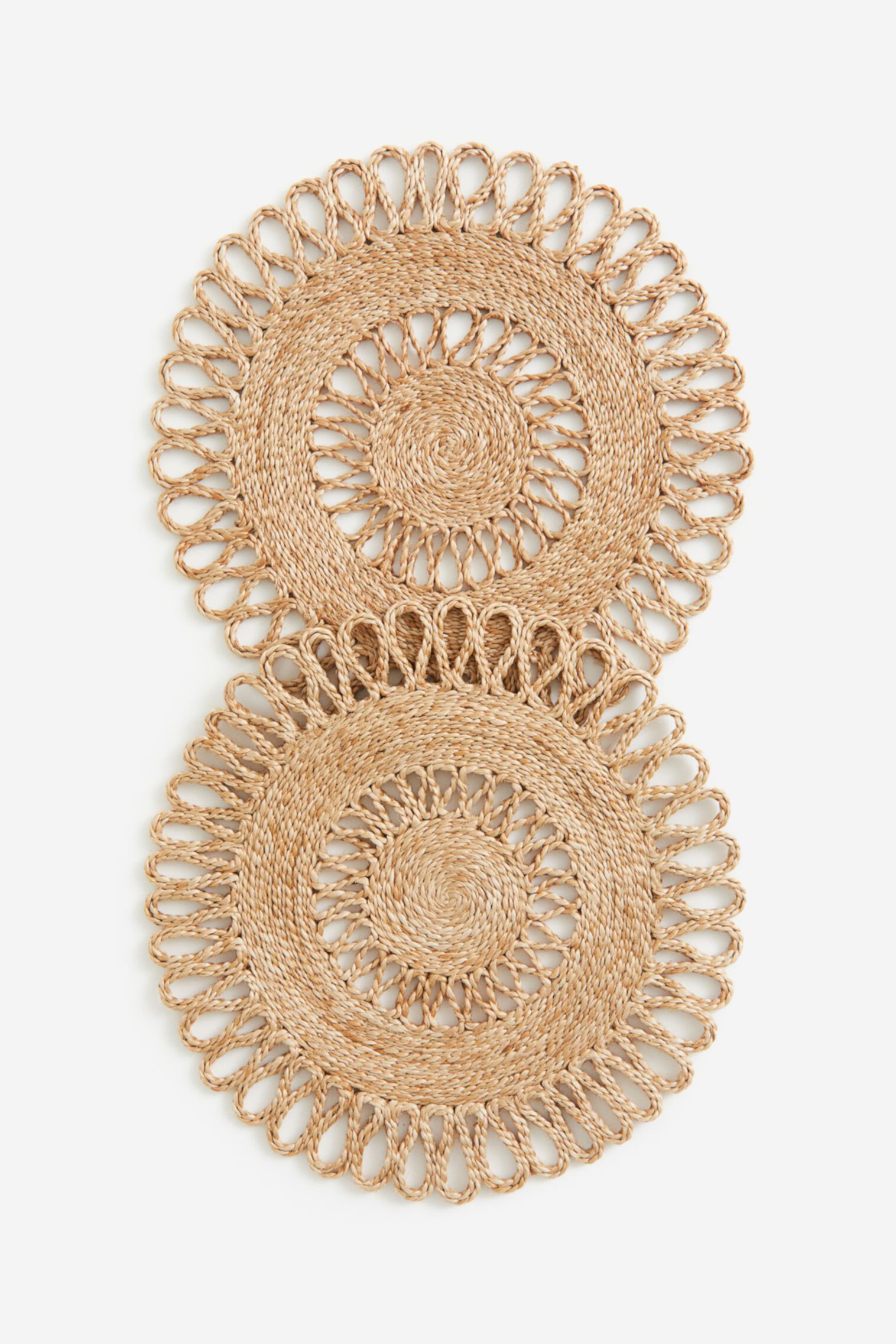 2-pack Jute Placemats H&M