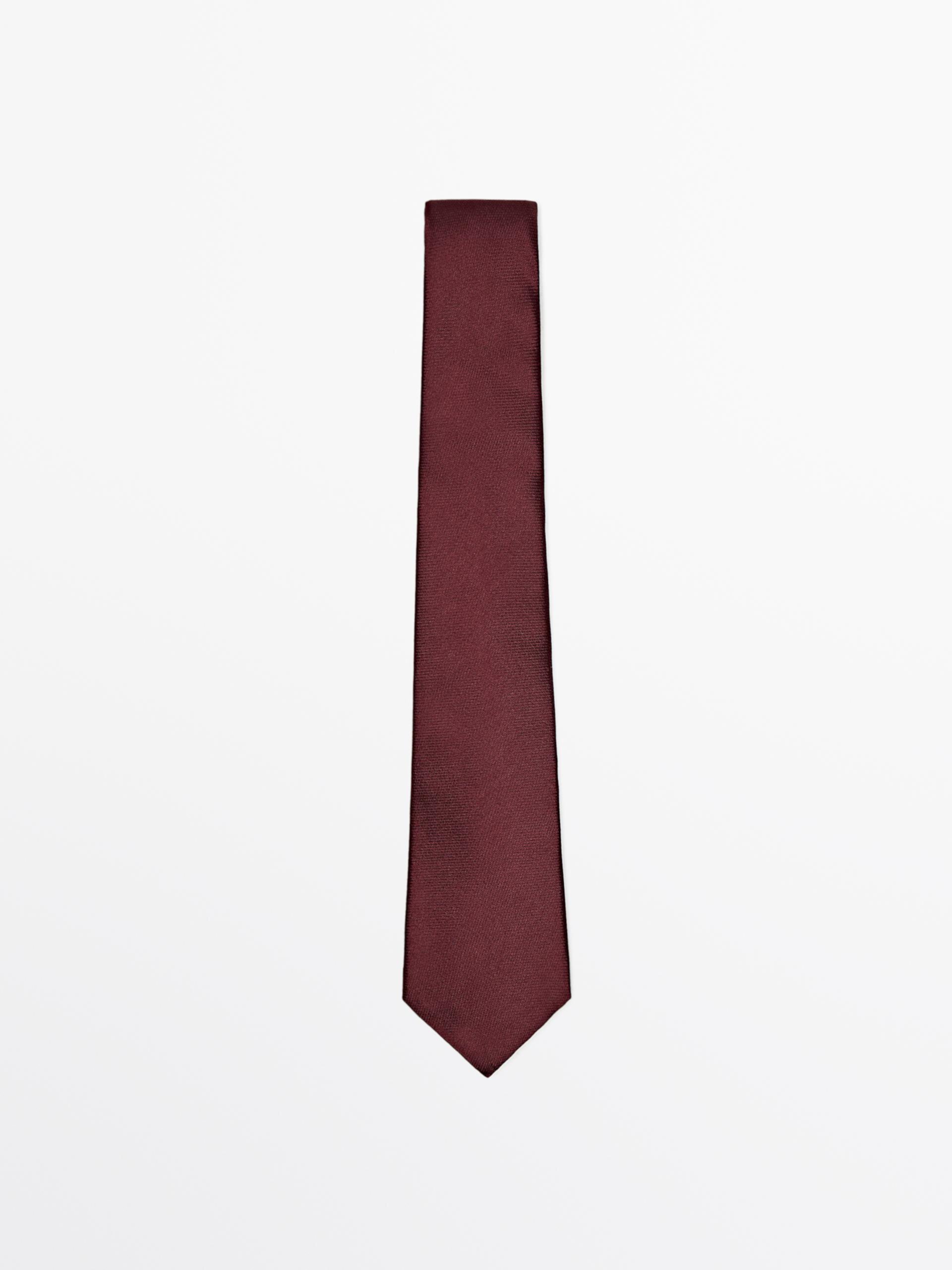 фактурный галстук из 100% шелка ZARA