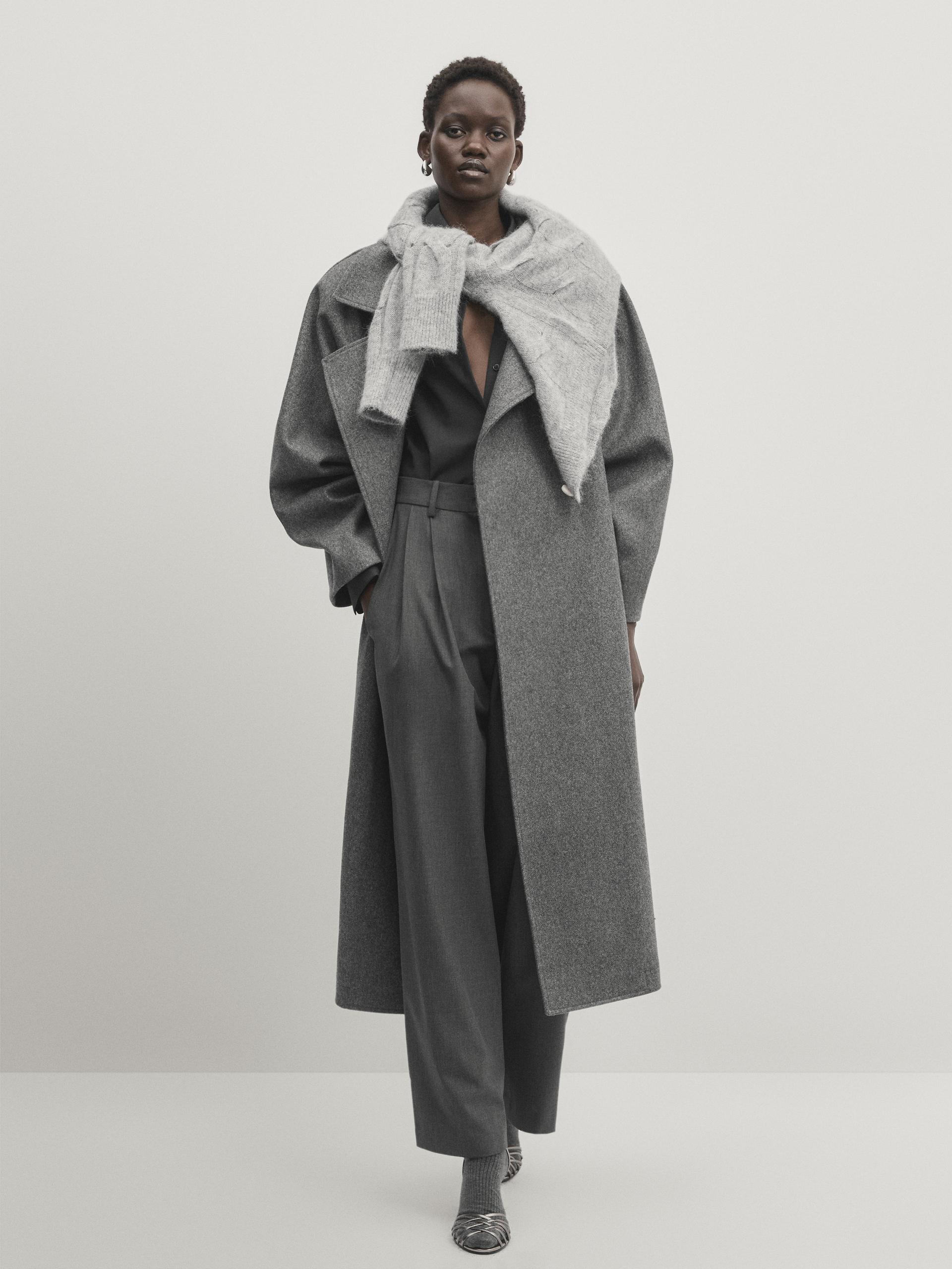 Belted oversize coat - Studio ZARA