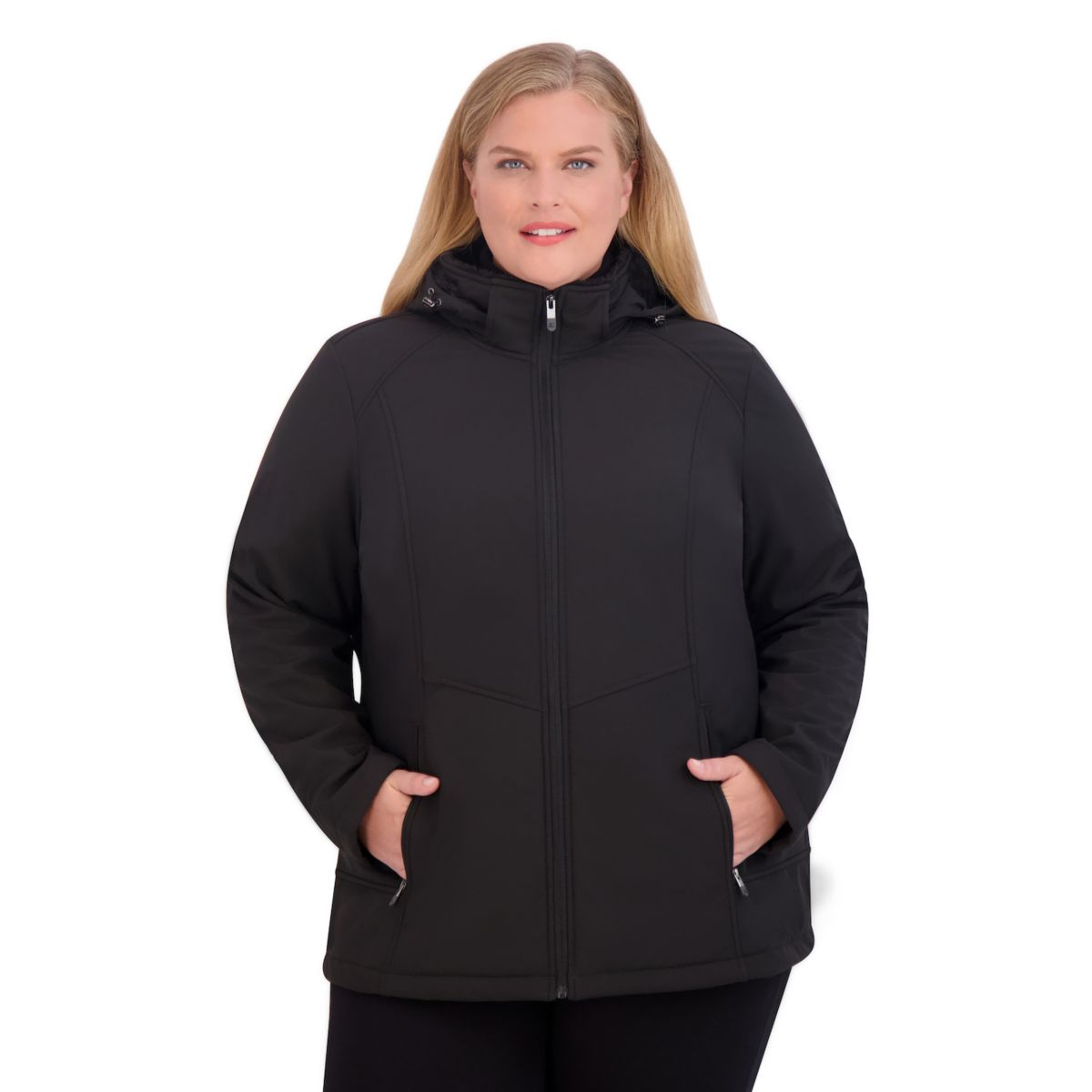 Куртка из мягкого материала на плюшевой подкладке размера плюс ZeroXposur Lillian ZeroXposur