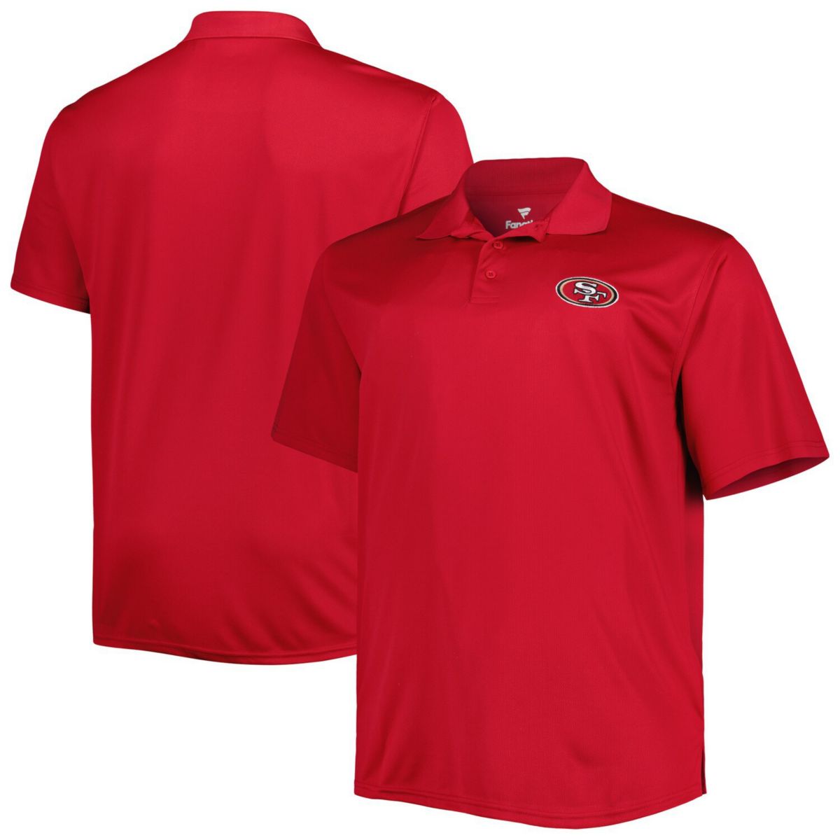 Мужская Футболка Fanatics Big & Tall Birdseye Polo Сан-Франциско 49ers Fanatics