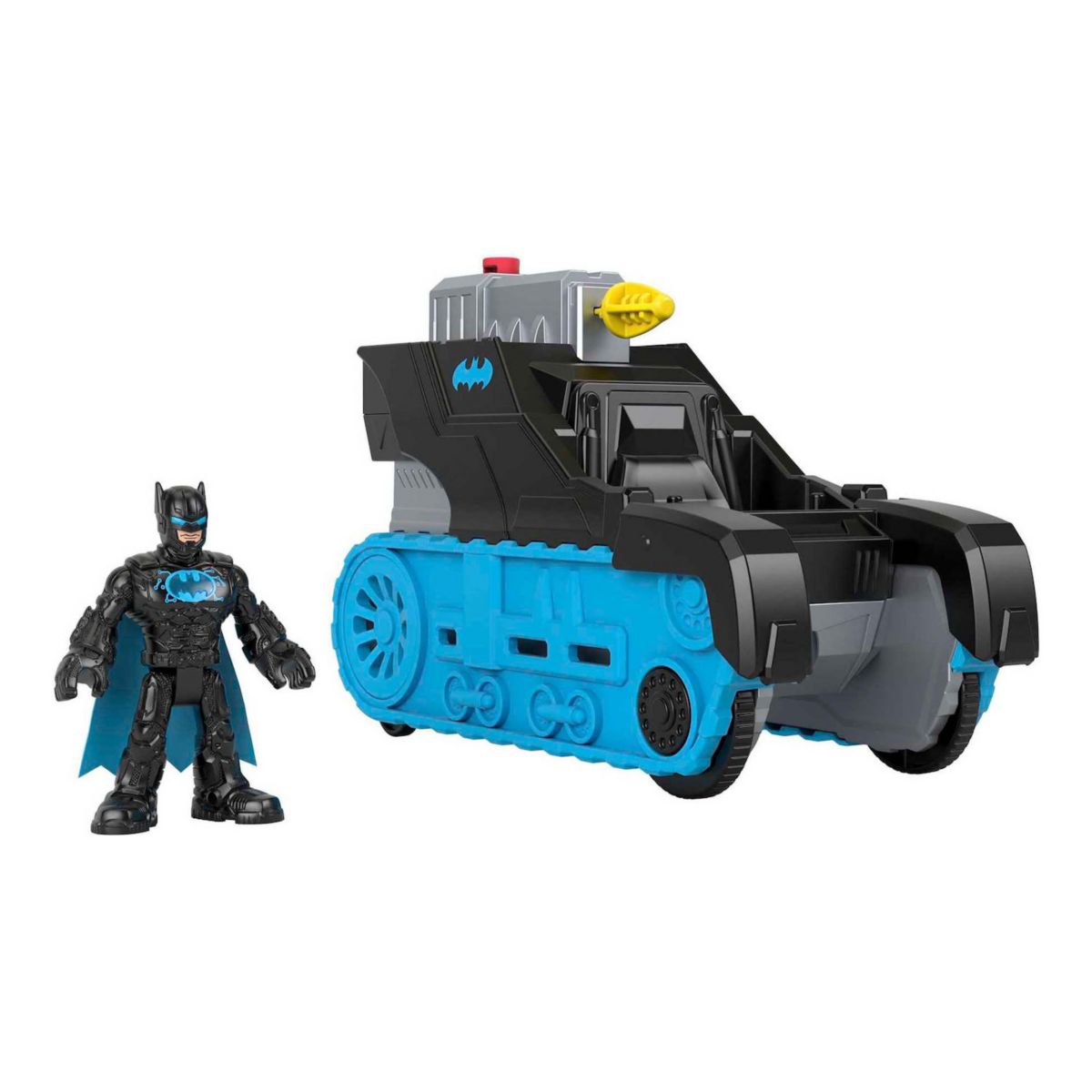 Игрушечный транспорт Imaginext Bat-Tech Tank Top с фонариками и фигуркой Бэтмена Imaginext