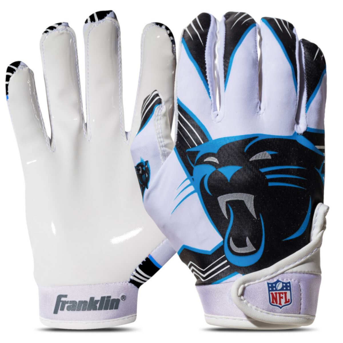 Franklin Sports NFL Panthers Youth Football Receiver Gloves Franklin Sports