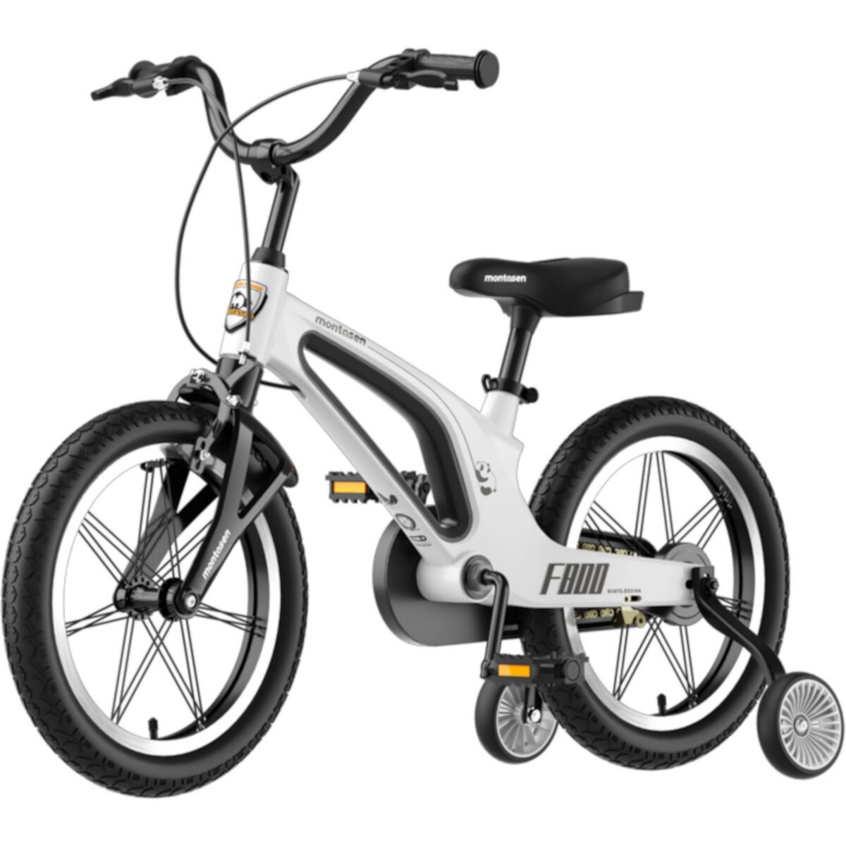 16-Inch Kids' Bike with Training Wheels, Single Speed Cruiser Bike Abrihome