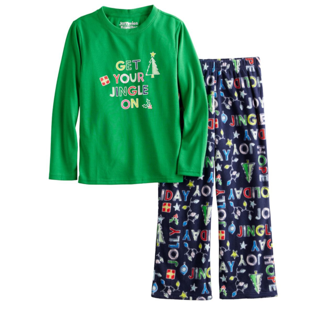 Пижама Jammies For Your Families Для мальчиков Get Your Jingle On Jammies For Your Families