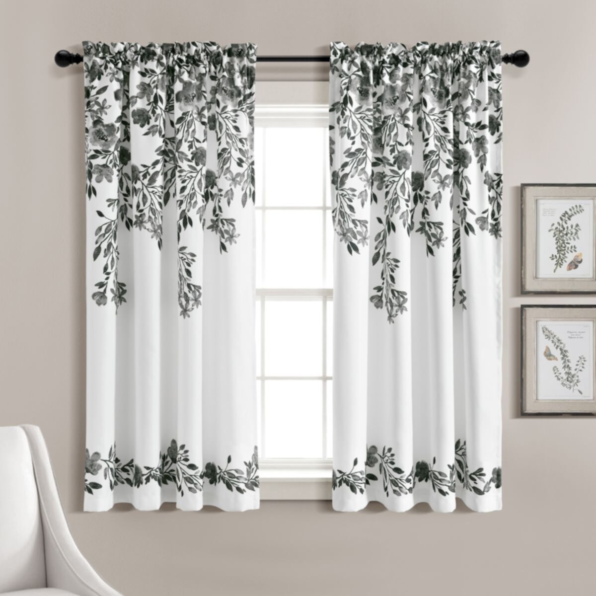 Lush Decor 2-Piece Tanisha Light Filtering Window Curtain Panel Set Lush Décor