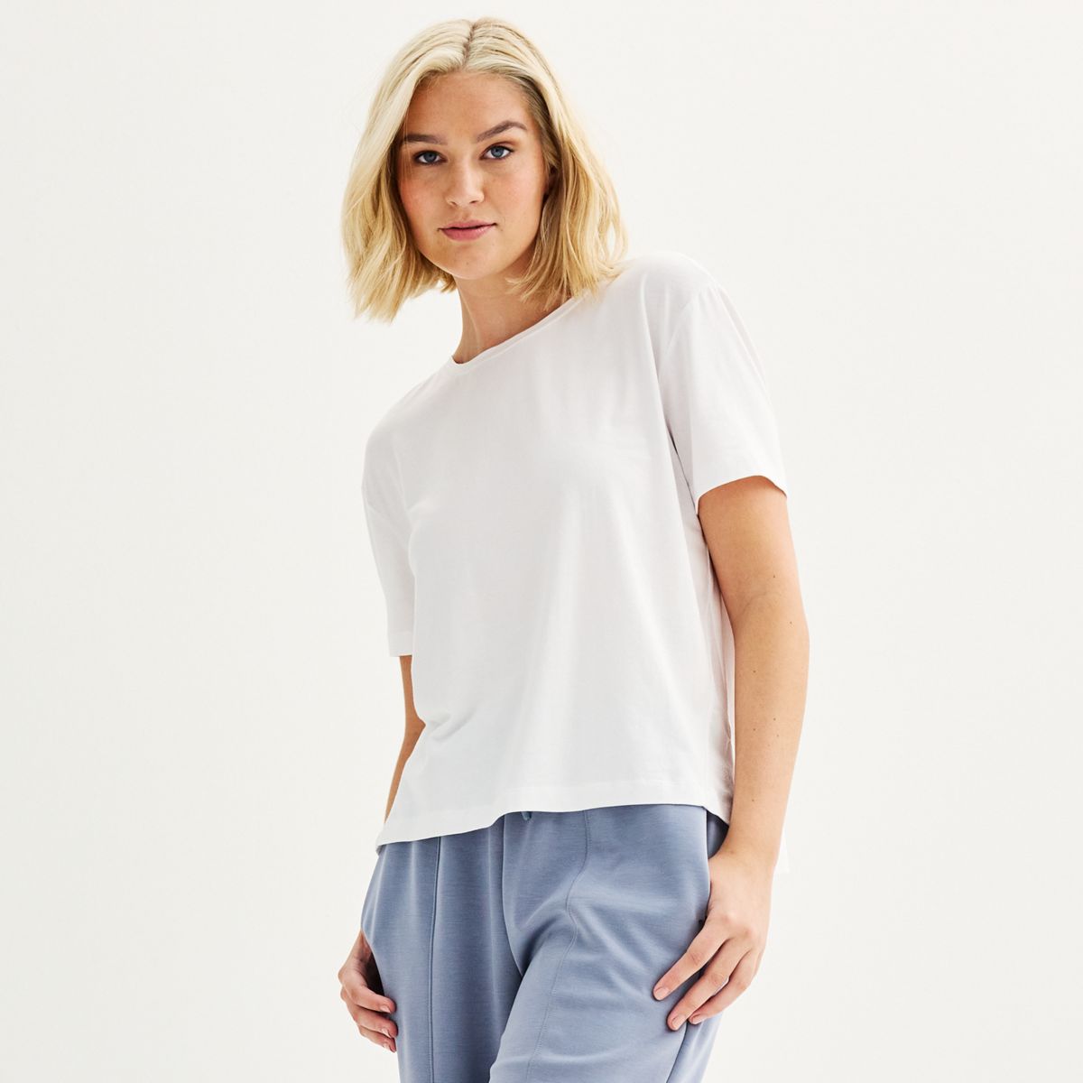 Женская футболка FLX Easy Restore с короткими рукавами и круглым вырезом FLX