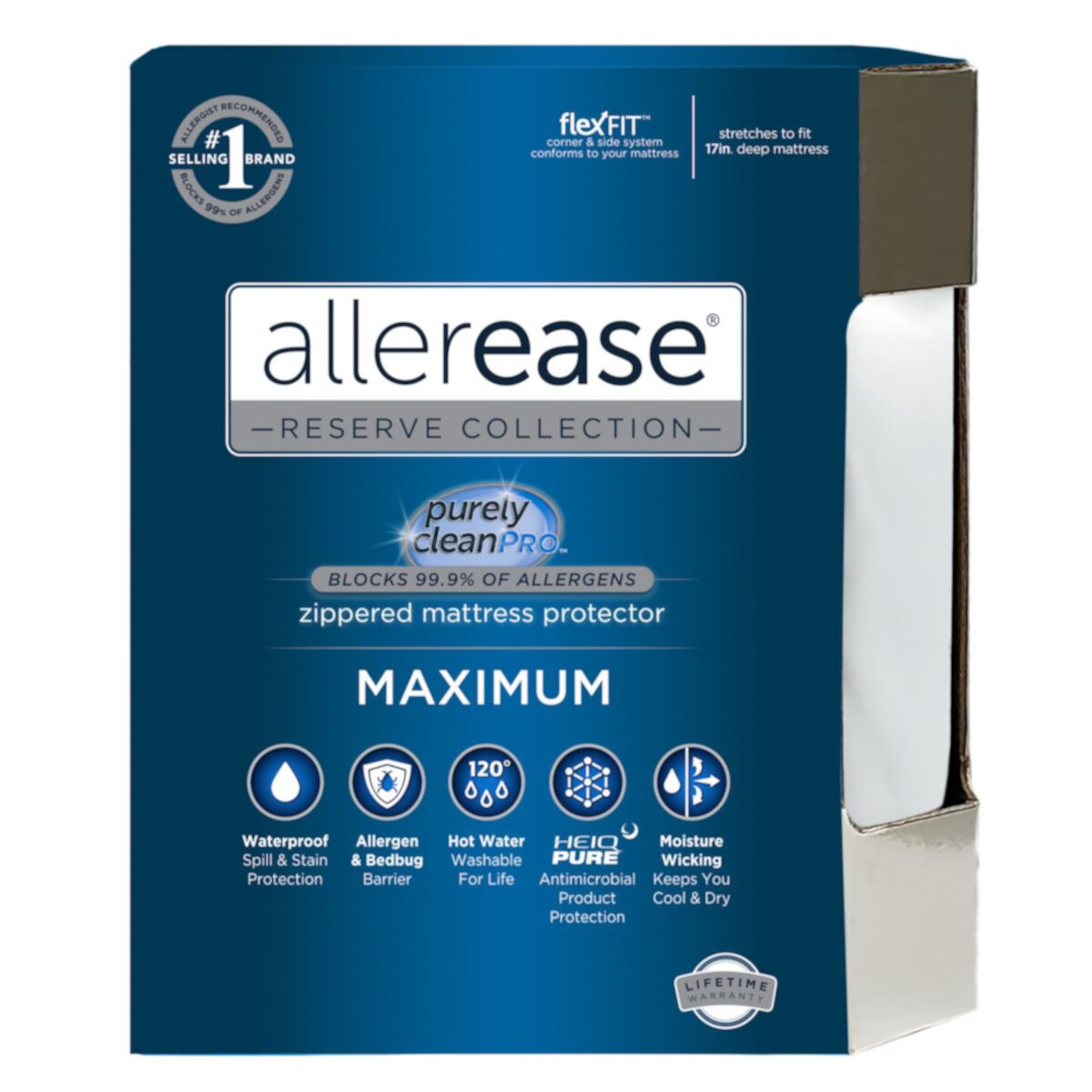 Allerease Maximum Bedbug & Allergy Protection Mattress Protector AllerEase