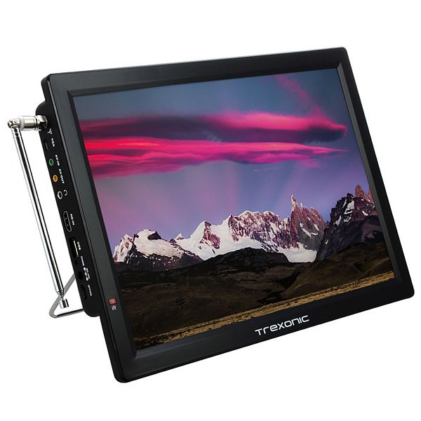 Trexonic Portable Rechargeable 14-in. LED TV & Built-In Digital Tuner Trexonic