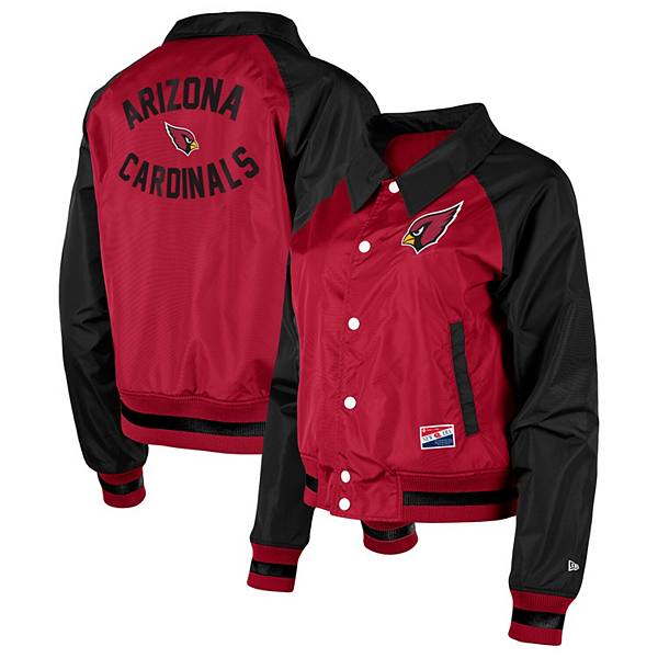 Женская Повседневная куртка New Era Coaches Raglan Full-Snap Arizona Cardinals New Era