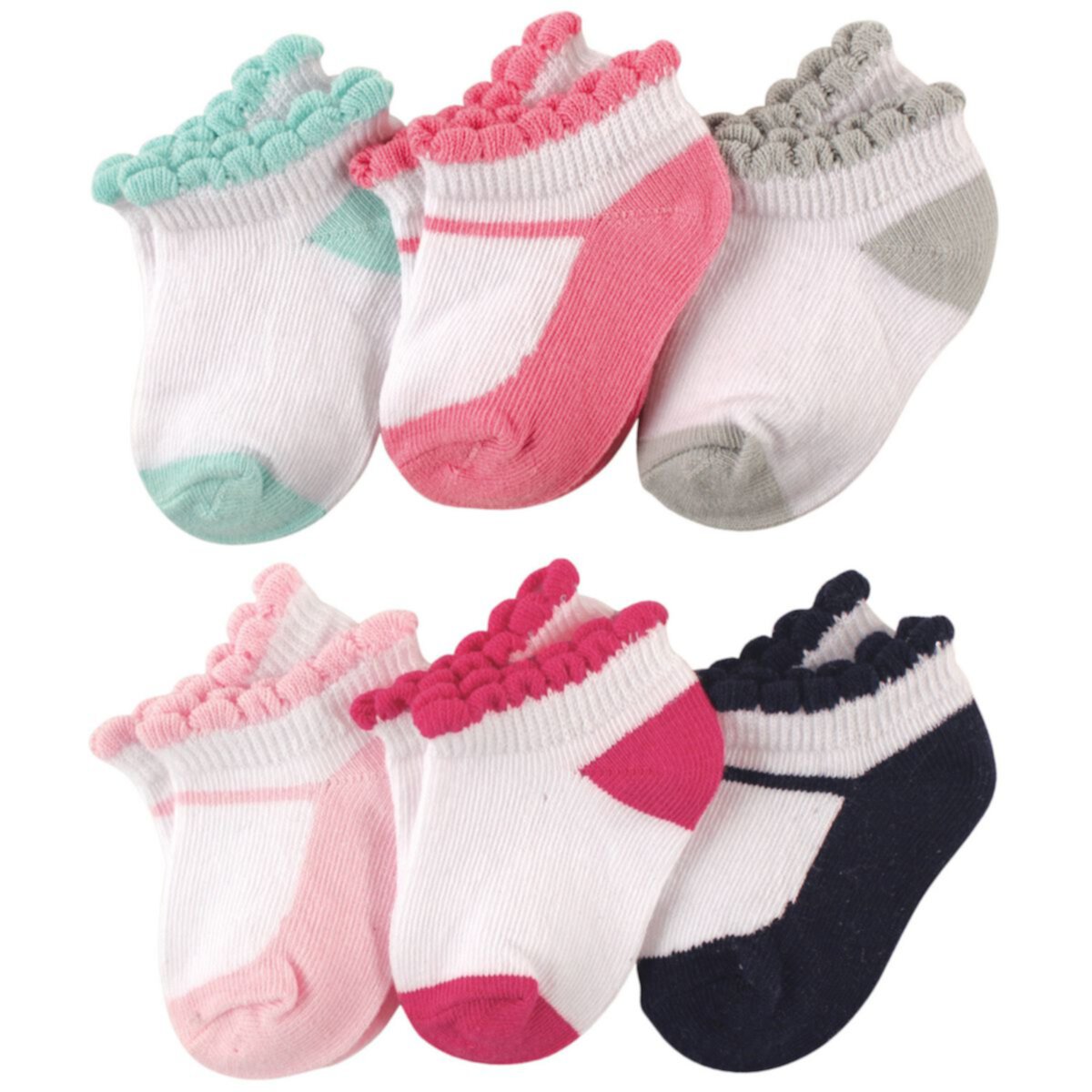 Luvable Friends Baby Girl Newborn and Baby Socks Set, Mary Jane Luvable Friends