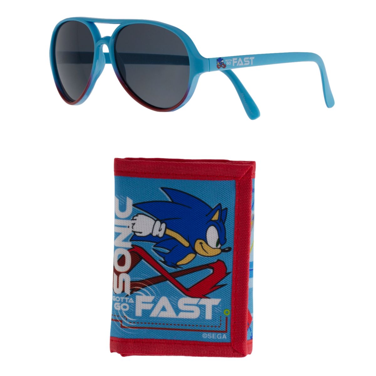 Boys' Sonic The Hedgehog Sunglasses & Wallet Set Licensed Character