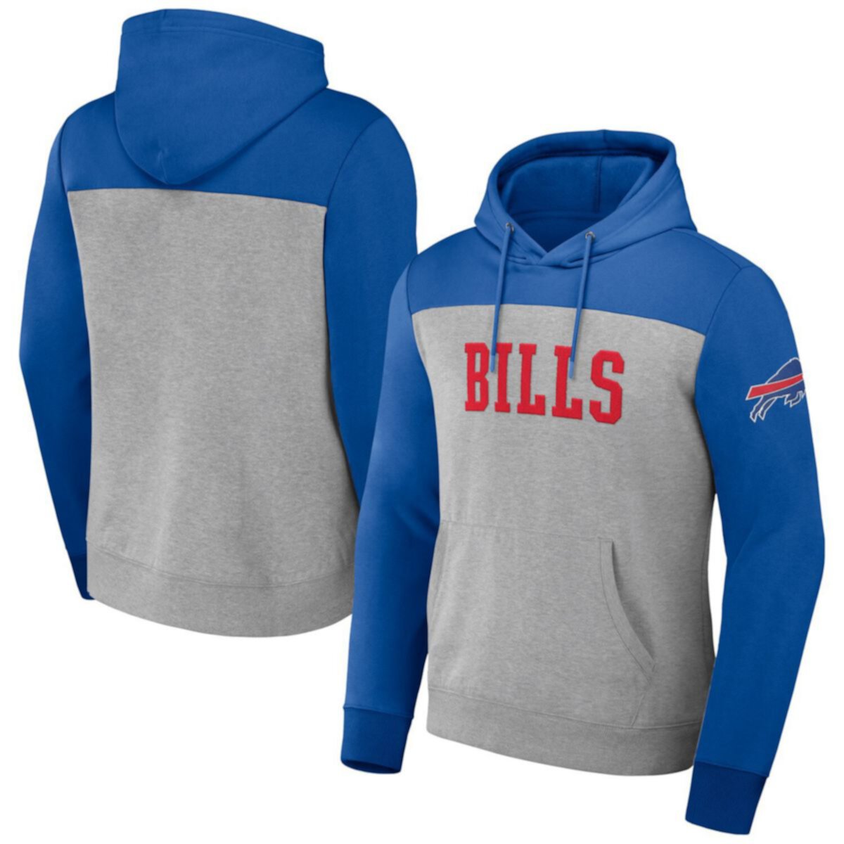 Мужская Футболка NFL x Darius Rucker Collection by Fanatics Серый Вставной Худи Buffalo Bills NFL x Darius Rucker Collection by Fanatics