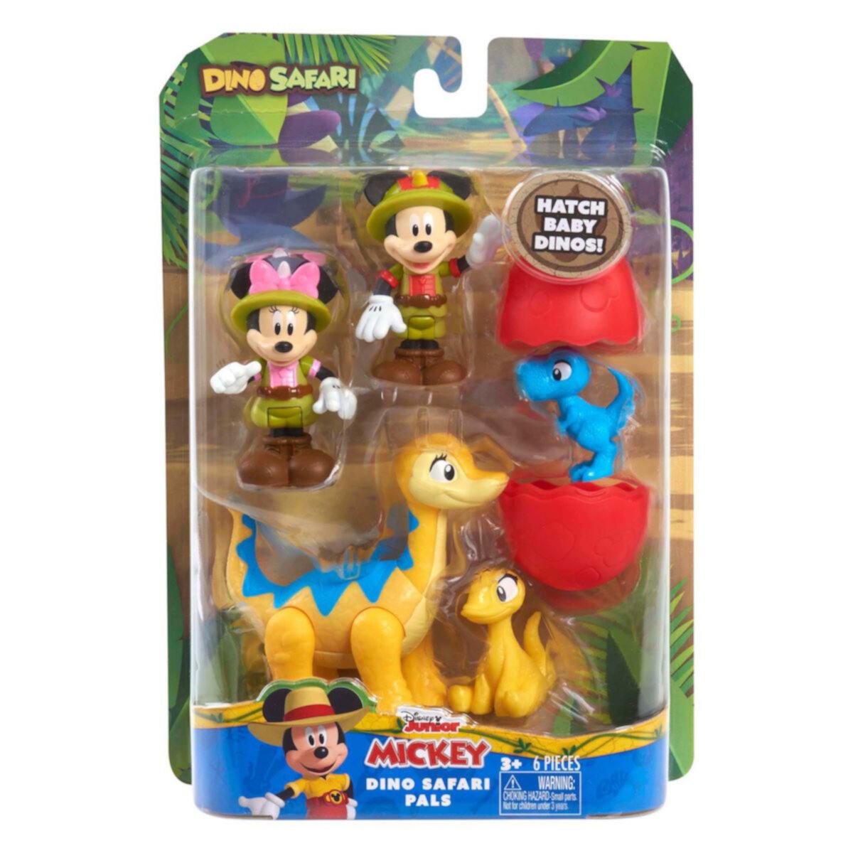 Фигурка героя для детей Just Play Disney's Mickey Mouse Dino Friend & Figure Set Just Play