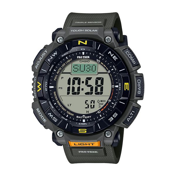 Механические часы Casio PRO TREK Biomass Tough Solar Atomic Triple-Sensor Titanium - PRG340 Casio