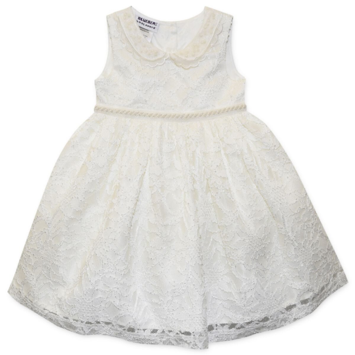 Повседневное платье Blueberi Boulevard для девочек Toddler Girl Lace Sleeveless Dress Blueberi Boulevard