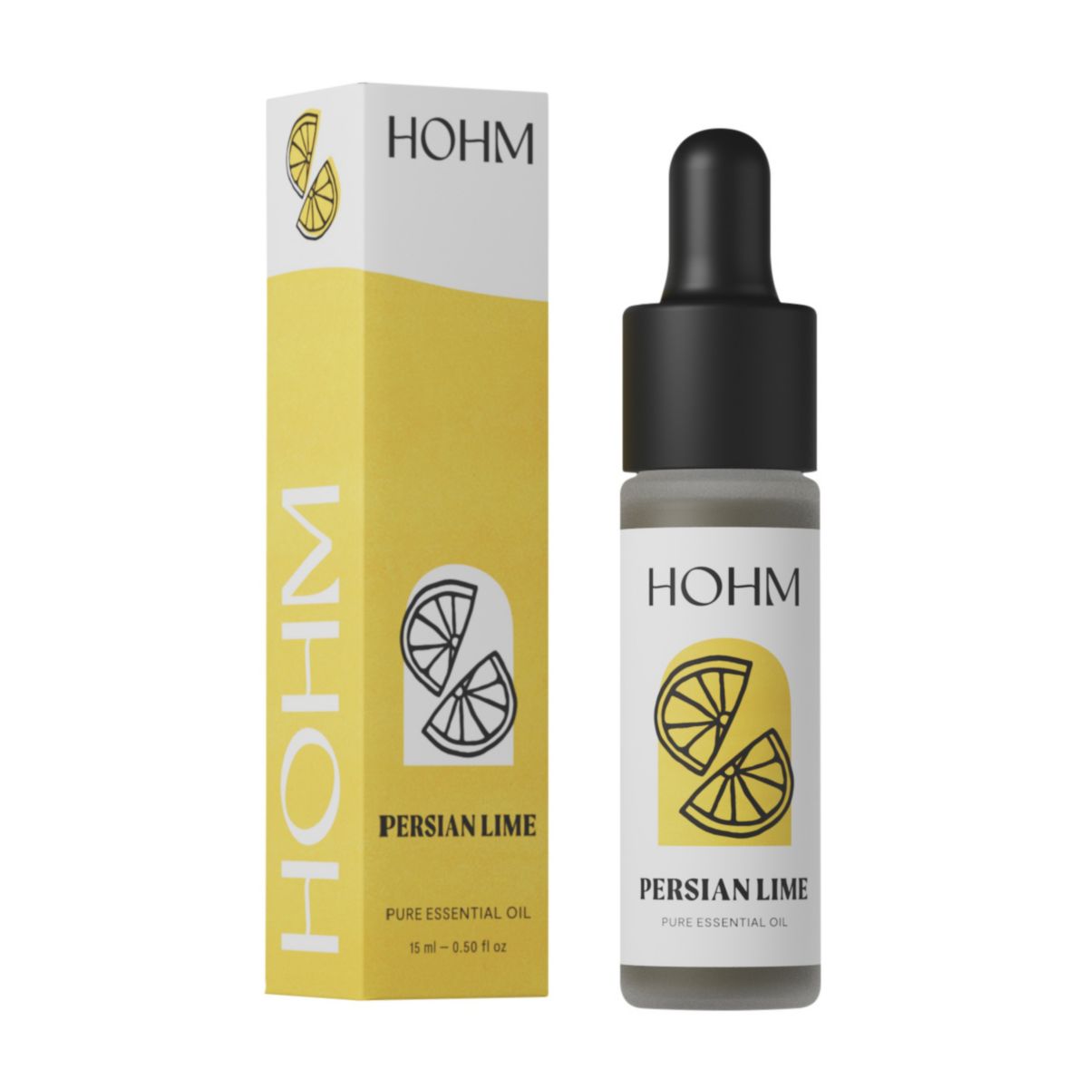 Hohm Persian Lime Essential Oil - Natural, Pure Essential Oil for Your Home Diffuser - 15 mL HOHM