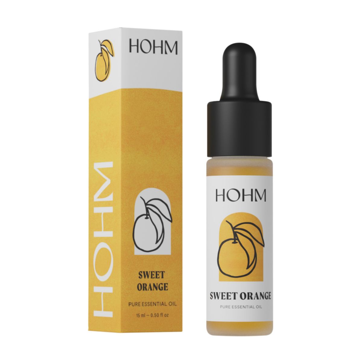 Hohm Sweet Orange Essential Oil - Natural, Pure Essential Oil for Your Home Diffuser - 15 mL HOHM