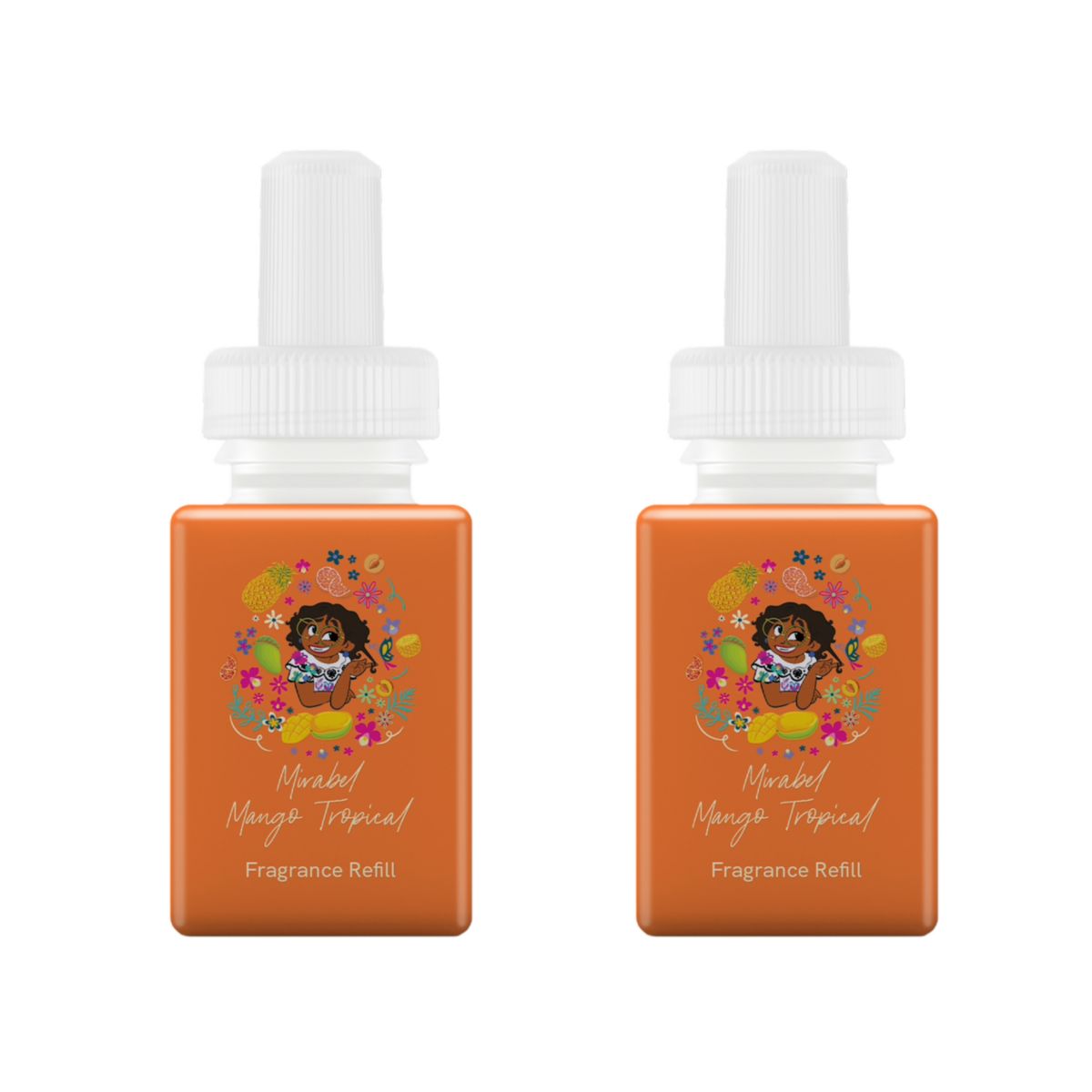 Сменный набор ароматизаторов Disney Encanto Mirabel Mango с двумя ароматами для умного диффузора ароматов Pura Pura
