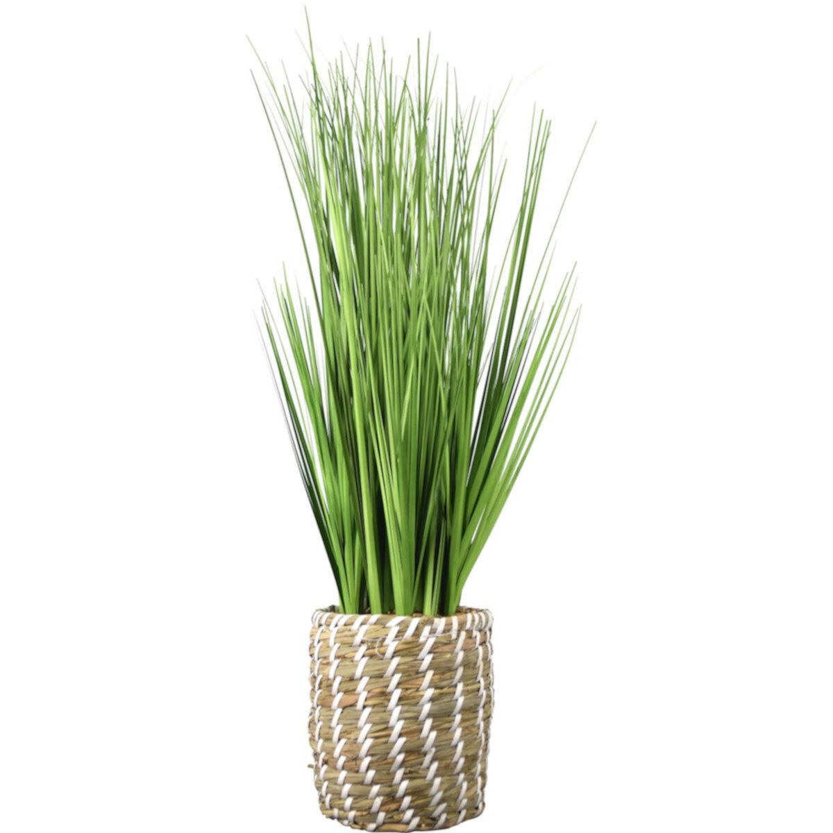 Artificial Grass Plant in Woven Pot Floor Decor Unbranded