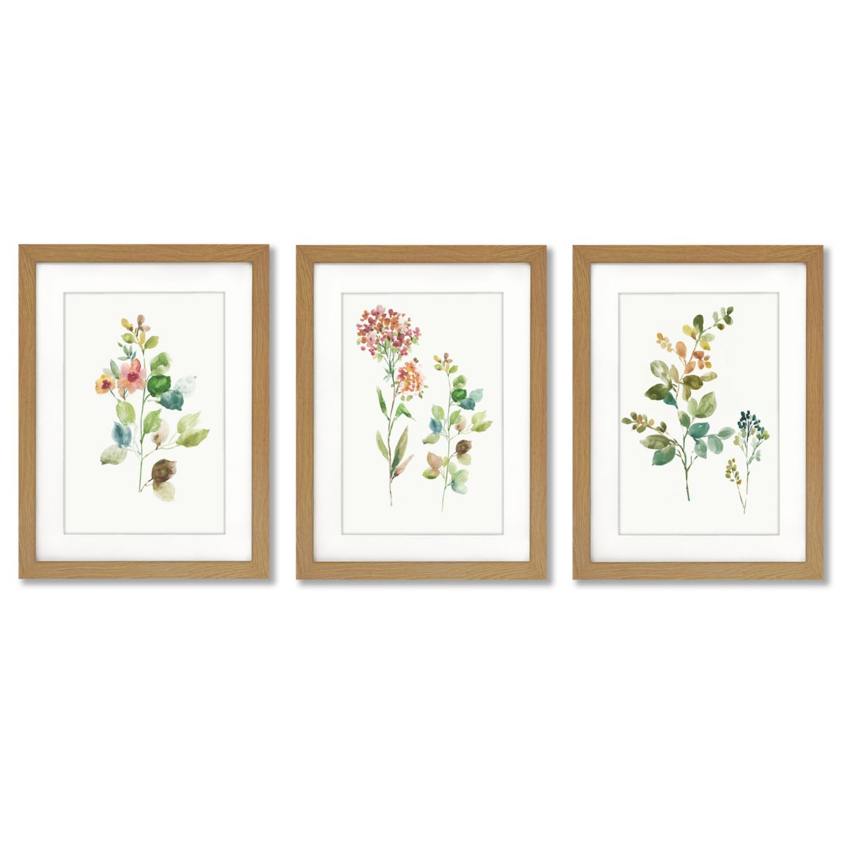 Americanflat Flower Market Framed Wall Art 3-piece Set Americanflat