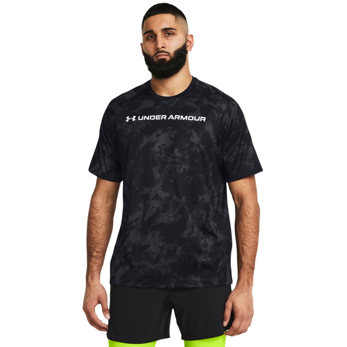 Мужская футболка Under Armour Tech с камуфляжным логотипом и короткими рукавами Under Armour