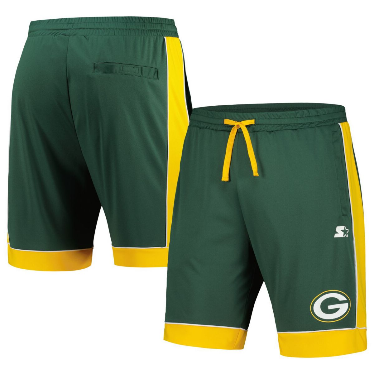 Мужские Спортивные шорты Starter Green/Gold Green Bay Packers Fan Favorite Starter