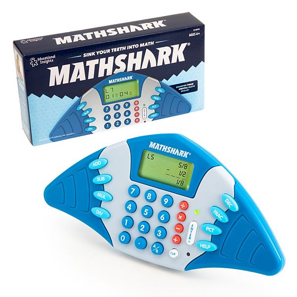 Электронная математическая игра MathShark®, 8 уровней сложности, от 6 лет, пластиковая Educational Insights