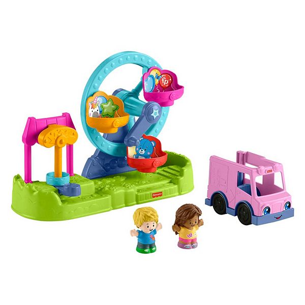 Кукольные домики Fisher-Price Little People на карнавальном фестивале с колесом обозрения и фигурками Fisher-Price