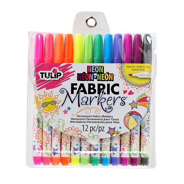 Маркер для ткани Tulip 12-Pack Fine-Tip Neon Tulip