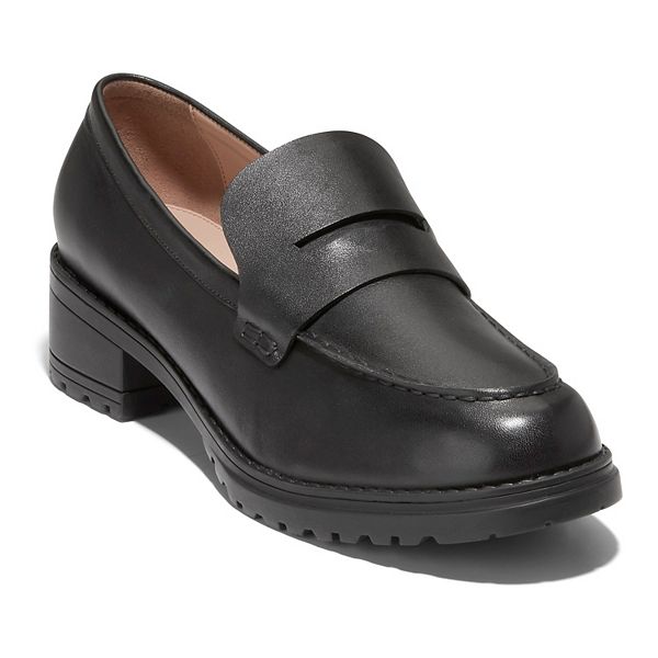 Женские кожаные лоферы Cole Haan Camea с поддержкой свода стопы и каблуком 3.8 см Cole Haan