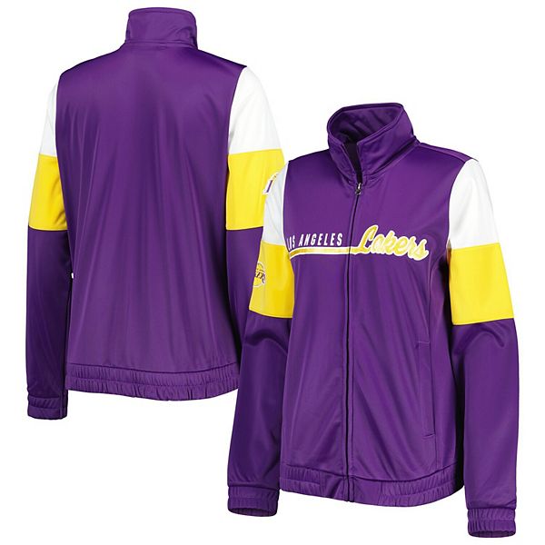 Женская Повседневная куртка G-III 4Her by Carl Banks Фиолетовая Los Angeles Lakers Change Up Full-Zip In The Style