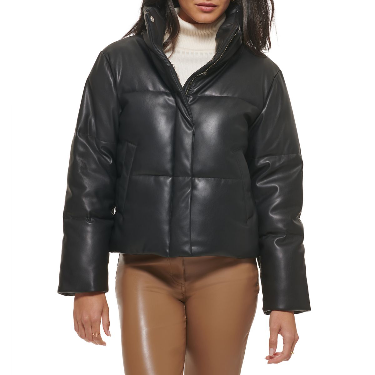 Женская короткая куртка-пуховик Levi's® из искусственной кожи Levi's®