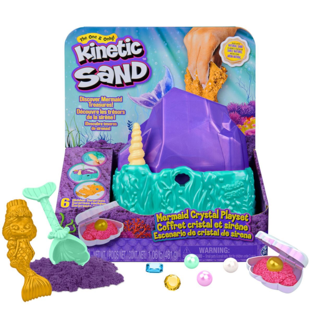 Игровой набор Spin Master Kinetic Sand Mermaid Crystal Spin Master