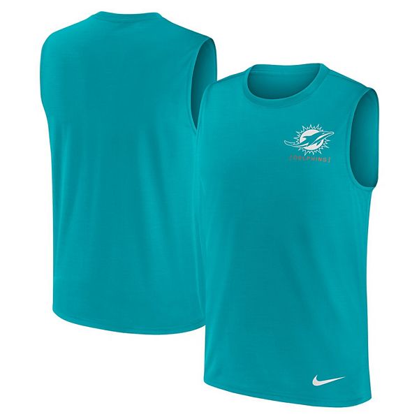 Мужская Футболка Nike Aqua Miami Dolphins Muscle Nitro USA