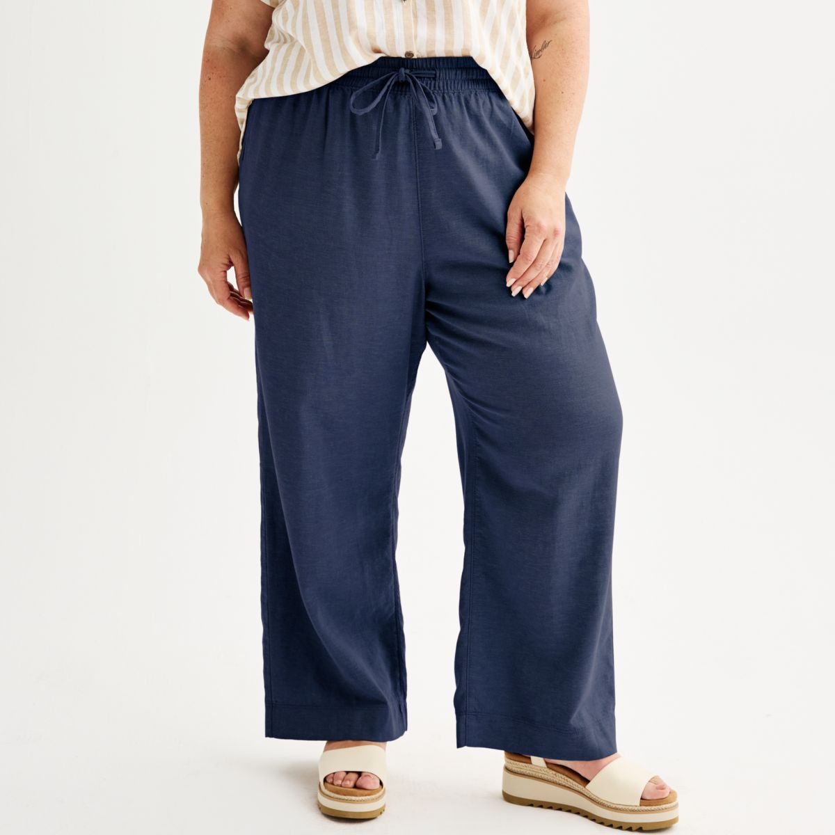 Льняные брюки больших размеров Sonoma Goods For Life® Easy SONOMA