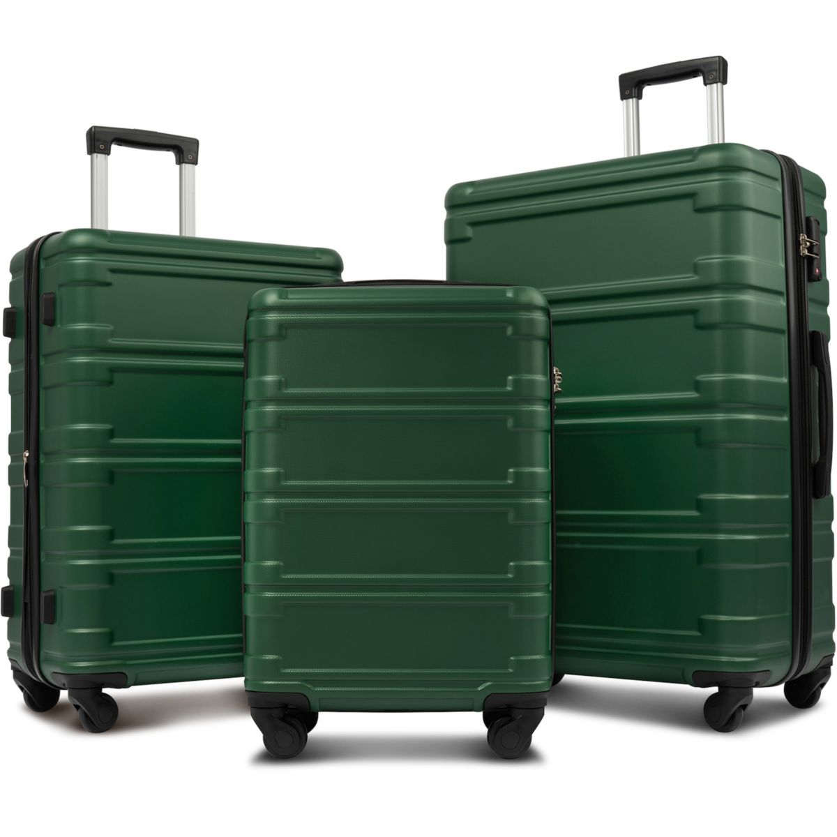 Наборы чемоданов Merax Hardshell, чемодан-спиннер из 3 предметов Merax