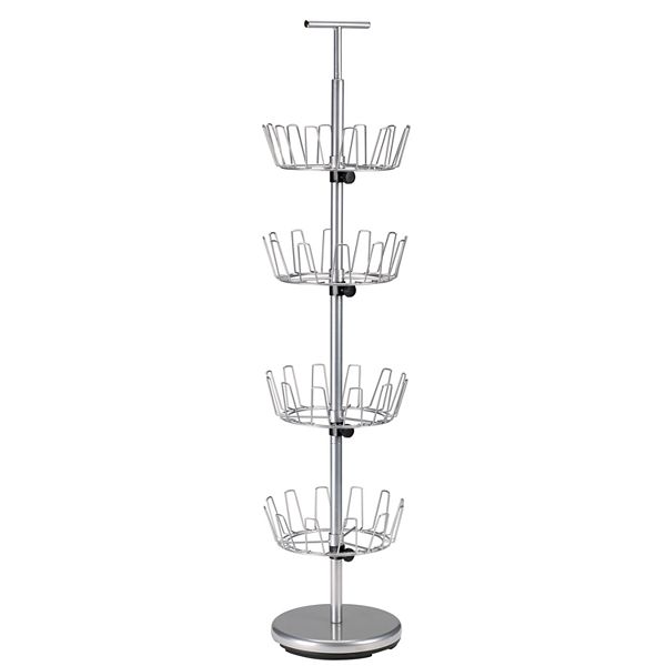 Household Essentials 4-Tier Revolving Shoe Tree Household Essentials