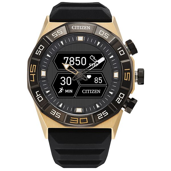 Смарт часы Citizen CZ Smart Hybrid с черным силиконовым ремешком - JX2009-03E Citizen