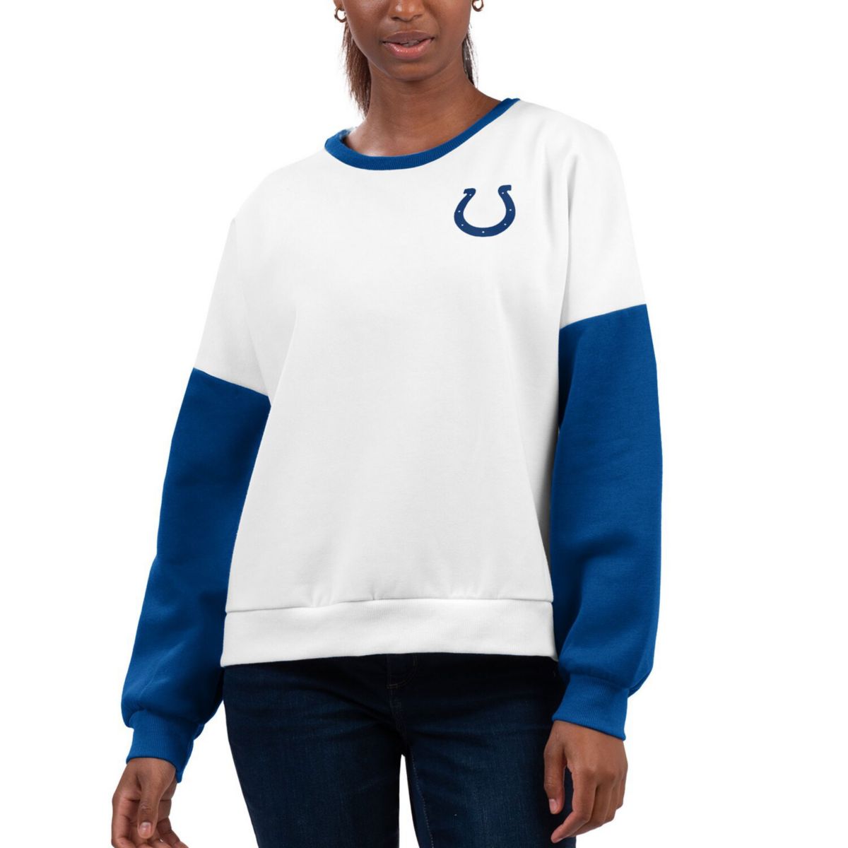 Женская Толстовка G-III 4Her by Carl Banks Белая Indianapolis Colts A-Game In The Style