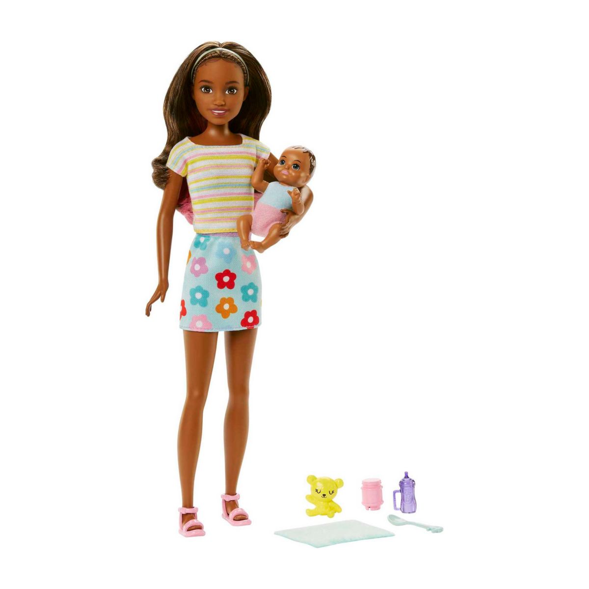 Кукла Barbie Babysitters, Inc. Шкипер с детской фигуркой и аксессуарами Barbie