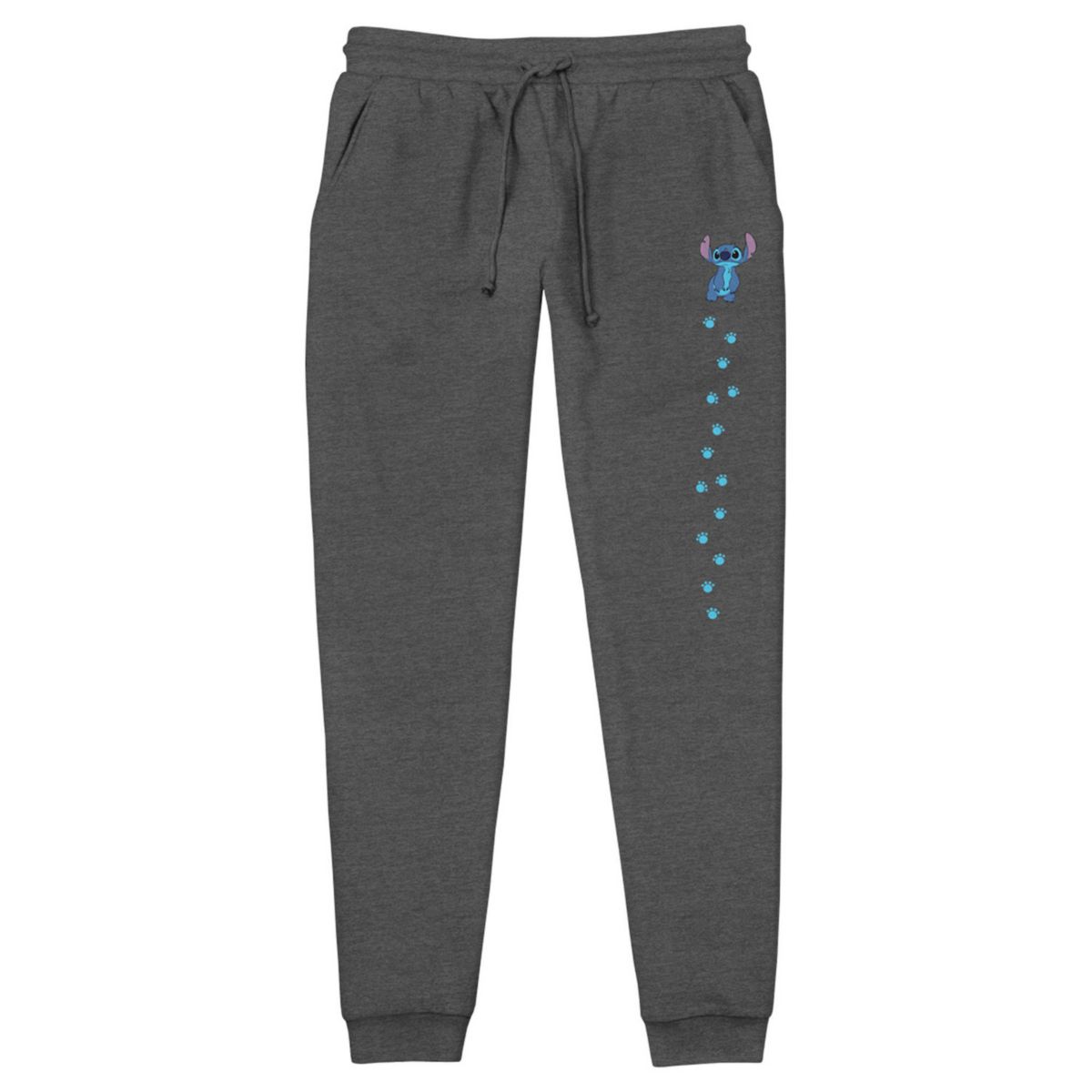 Disney's Lilo & Stitch Men's Footprints Stitch Lightweight Joggers Disney