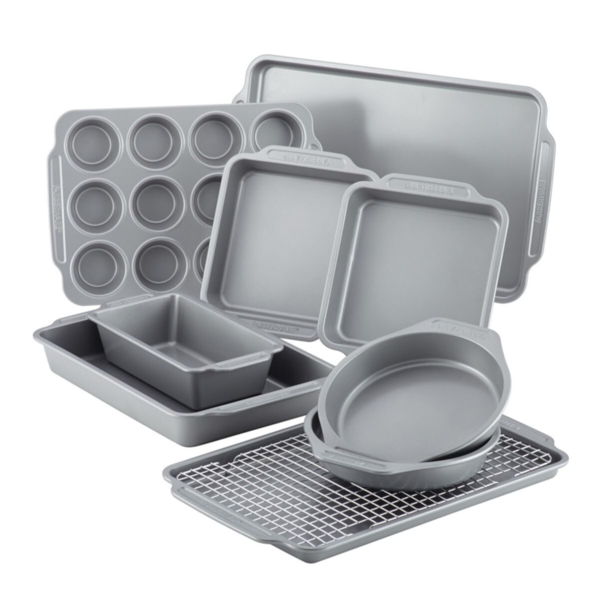 Farberware® Nonstick Bakeware & Cooling Rack 10-Piece Set Farberware