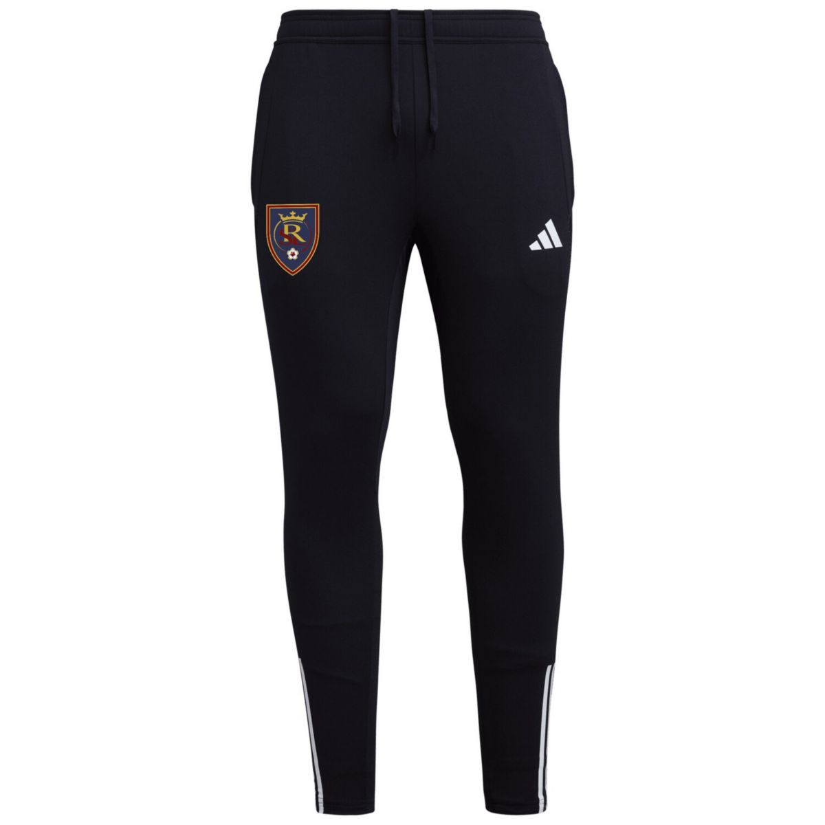 Мужские Повседневные брюки Adidas Black Real Salt Lake 2023 AEROREADY Adidas