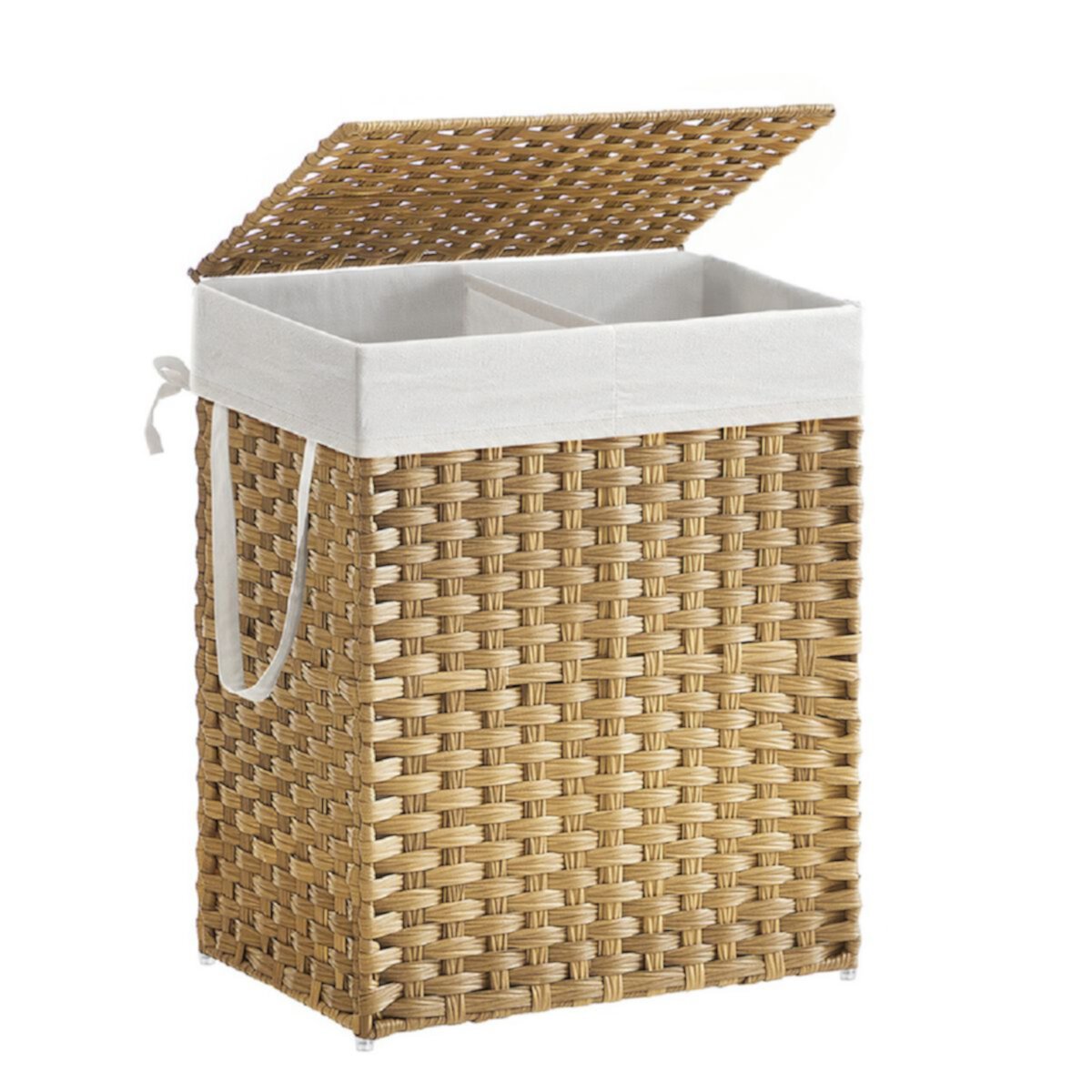 Double Laundry Hamper With Lid For Bathroom Slickblue